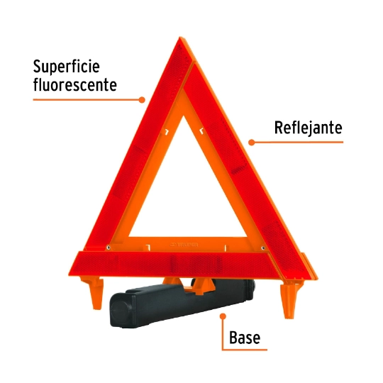 Triángulo de seguridad, 11", TRUPER