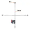 Llave de cruz 20" pulida y cromada, TRUPER