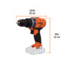Rotomartillo 1/2", 20V, sin accesorios, PRO