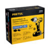 Destornillador de impacto 1/4", 20V, 1 batería 2Ah, PRETUL