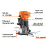 Router (Rebajadora) 1/4", sin accesorios, TRUPER PRO