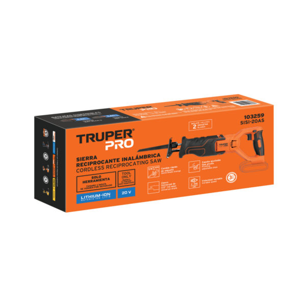 Sierra sable, 20V, sin accesorios, TRUPER PRO